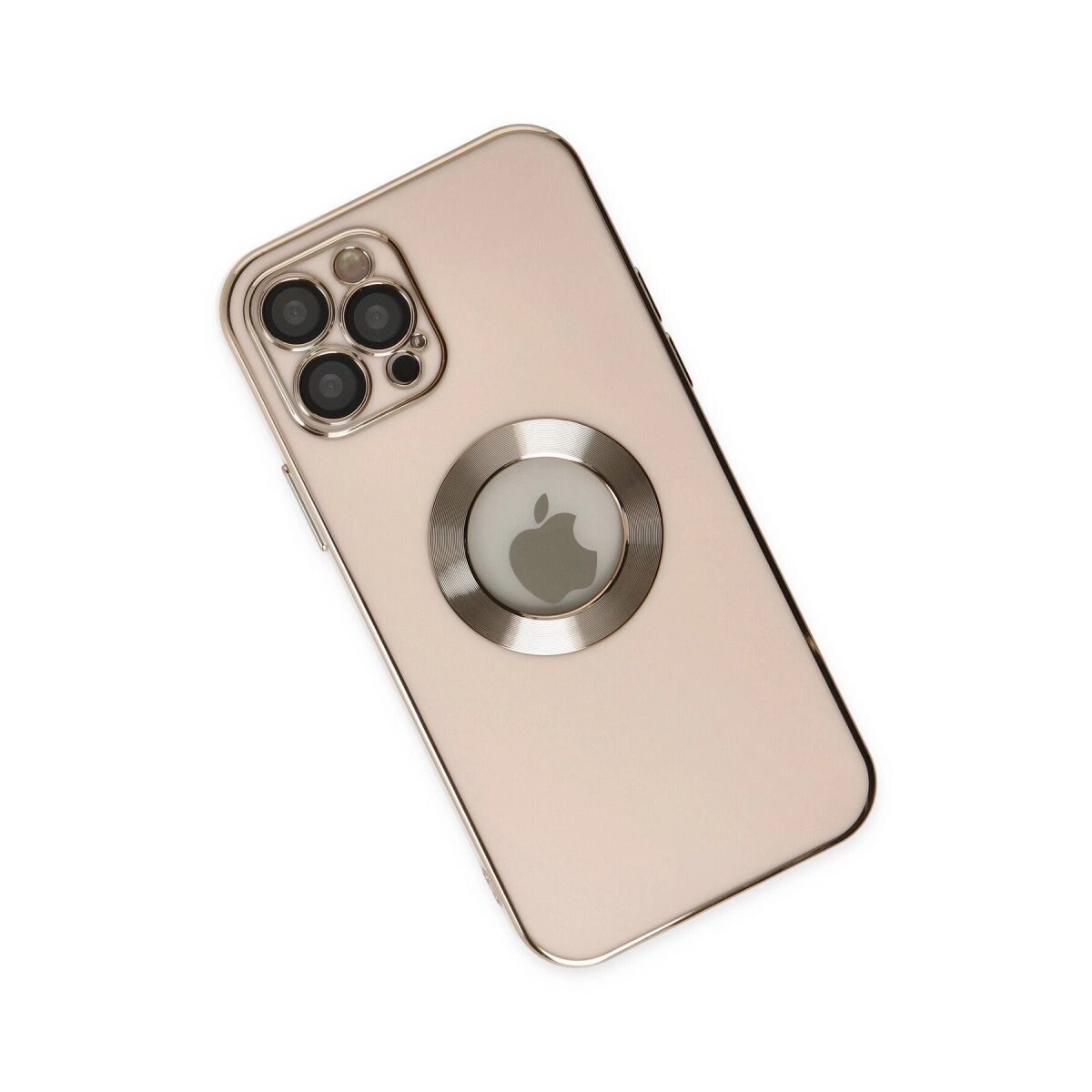 Apple İphone 12 Pro Max Kılıf Store Silikon - Pembe