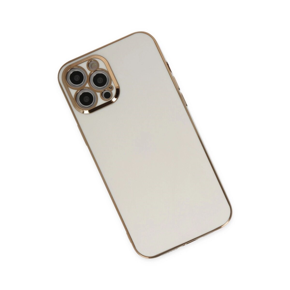 Apple İphone 12 Pro Max Kılıf Volet Silikon - Beyaz