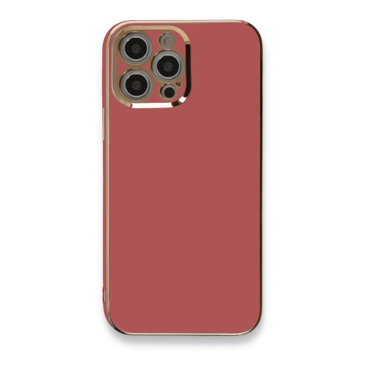Apple İphone 12 Pro Max Kılıf Volet Silikon - Kırmızı