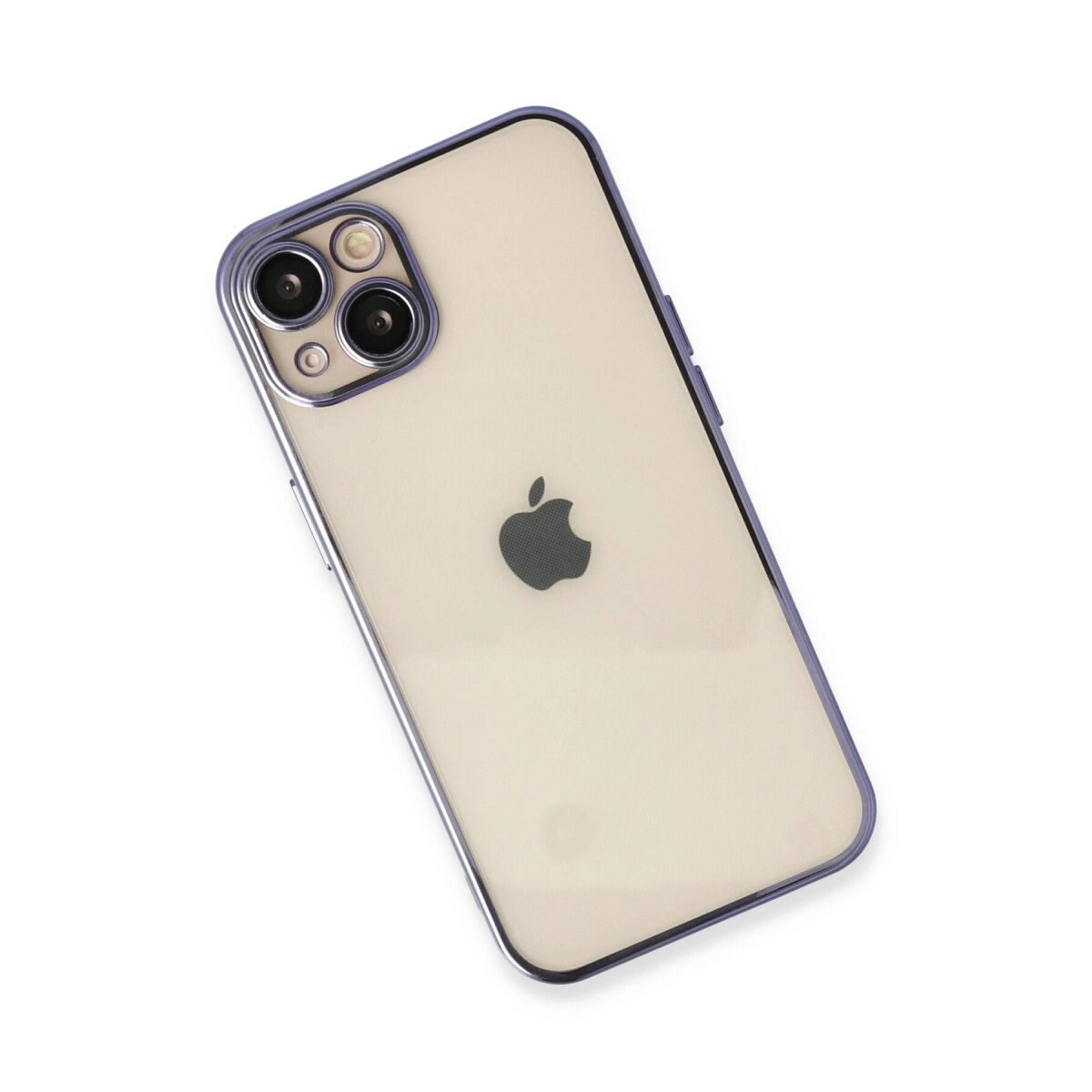 Apple İphone 13 Kılıf Razer Lensli Silikon - Mor
