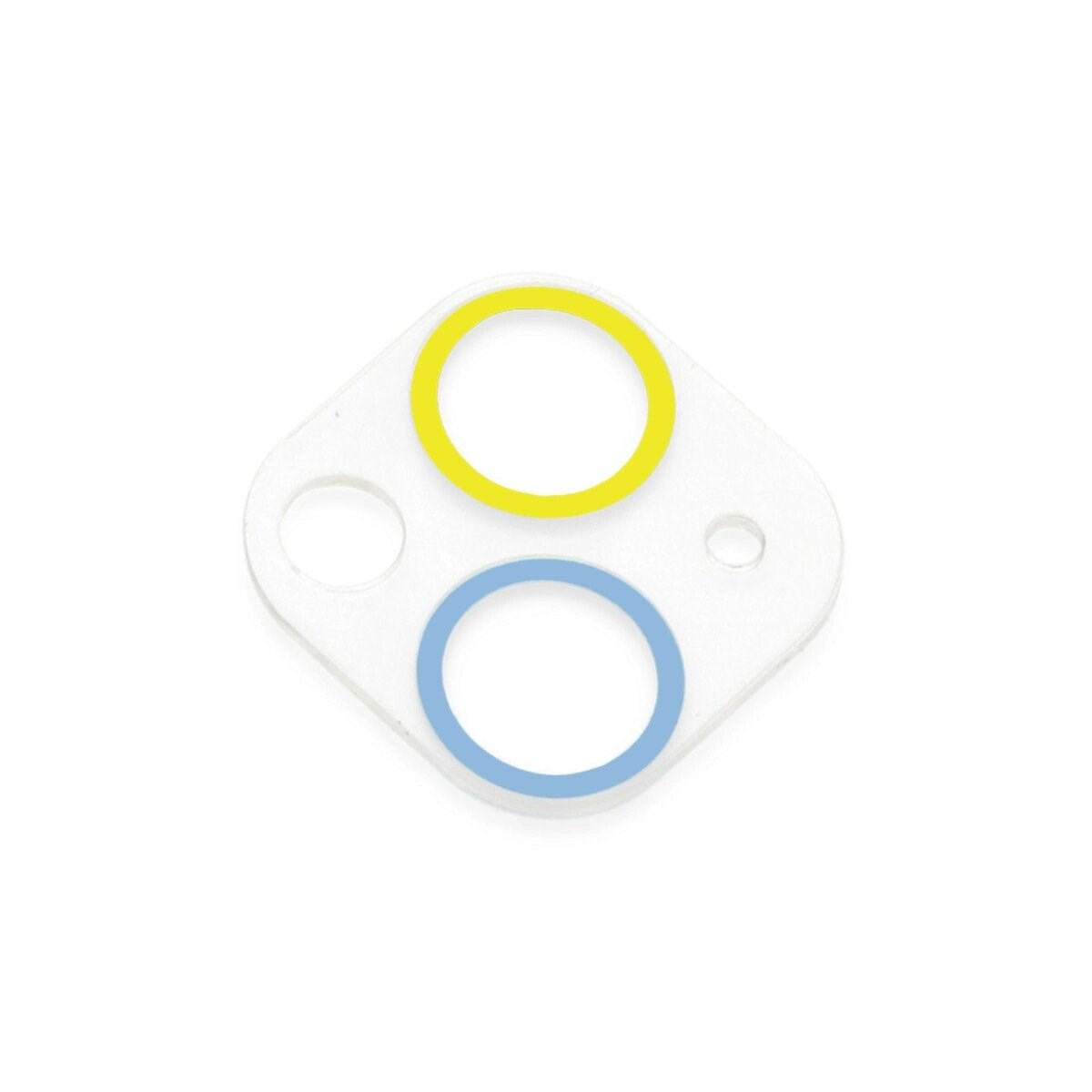 Apple İphone 13 Mini Renkli Kamera Lens Koruma Cam - Sarı-mavi