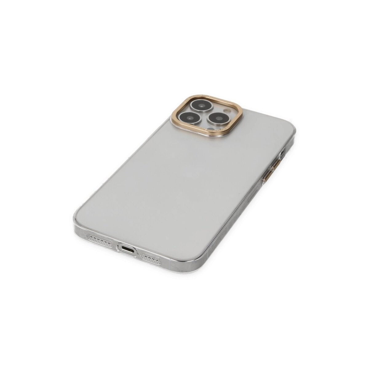 Apple İphone 13 Pro Kılıf Anka Pc Sert Metal Kapak - Şeffaf