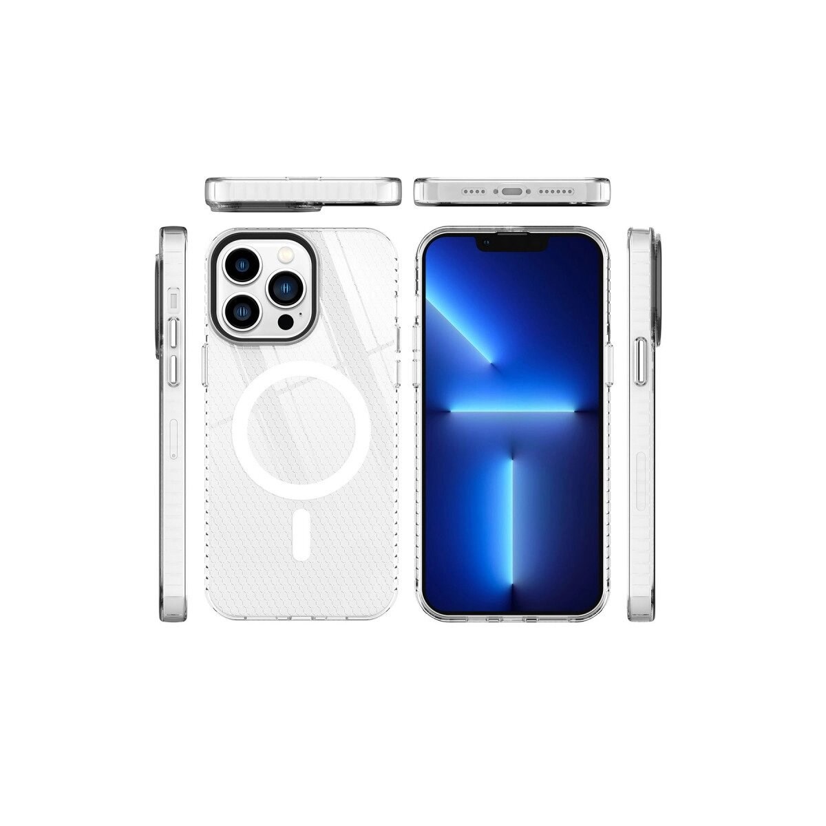 Apple İphone 13 Pro Kılıf Beta Magneticsafe Silikon - Şeffaf