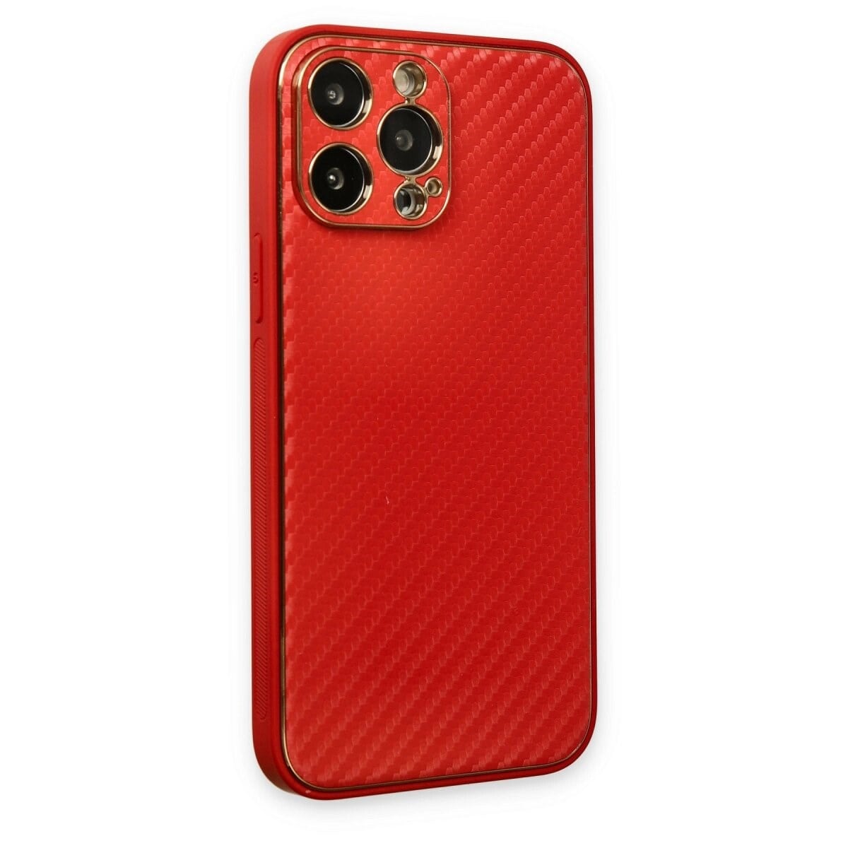 Apple İphone 13 Pro Kılıf Coco Karbon Silikon - Kırmızı