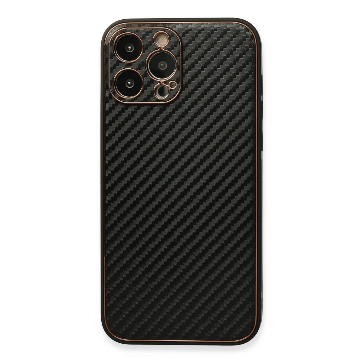 Apple İphone 13 Pro Kılıf Coco Karbon Silikon - Siyah