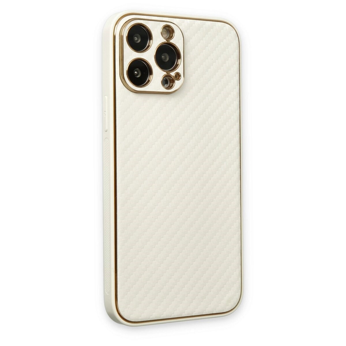Apple İphone 13 Pro Kılıf Coco Karbon Silikon - Beyaz
