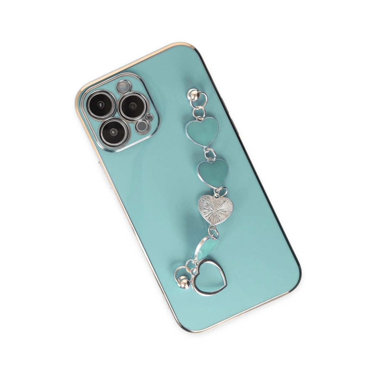 Apple İphone 13 Pro Kılıf Esila Silikon - Su Yeşili