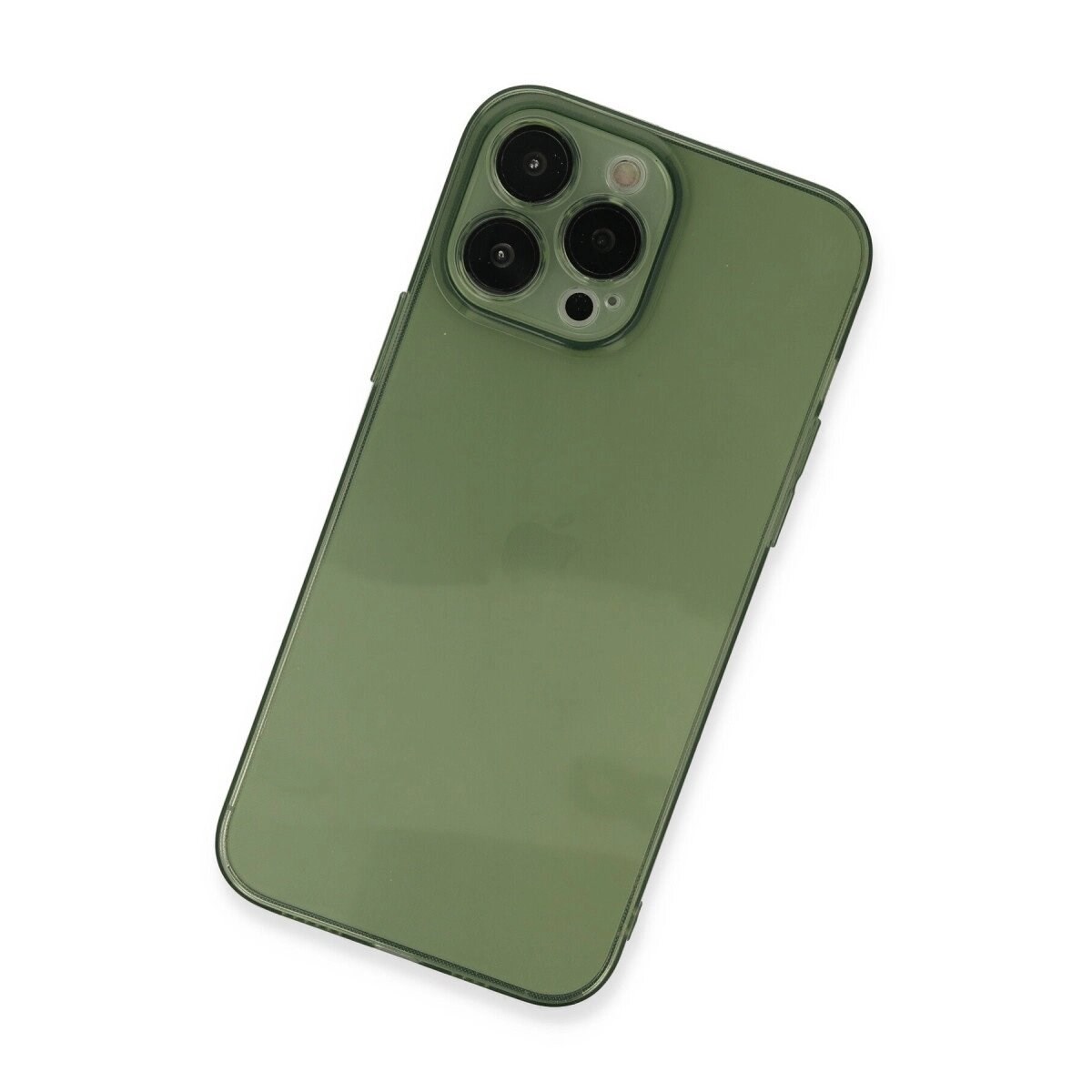 Apple İphone 13 Pro Kılıf Fly Lens Silikon - Yeşil