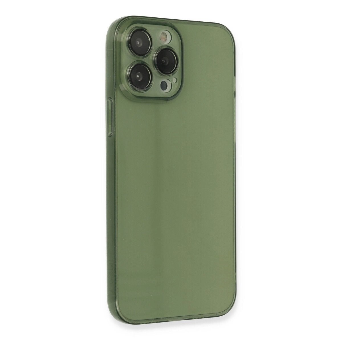 Apple İphone 13 Pro Kılıf Fly Lens Silikon - Yeşil