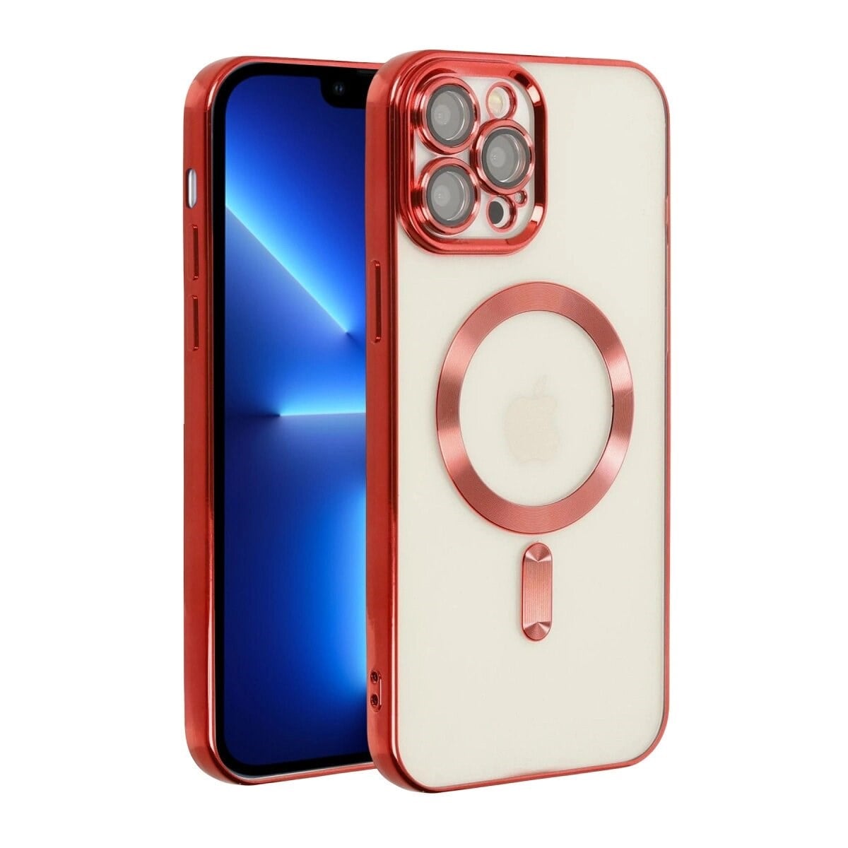 Apple İphone 13 Pro Kılıf Kross Magneticsafe Kapak - Kırmızı