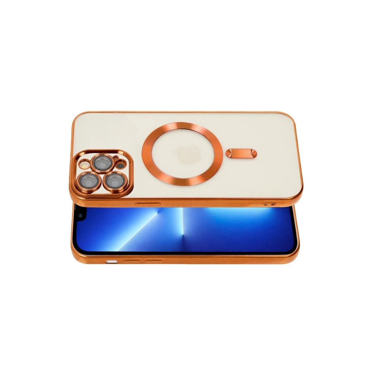 Apple İphone 13 Pro Kılıf Kross Magneticsafe Kapak - Turuncu