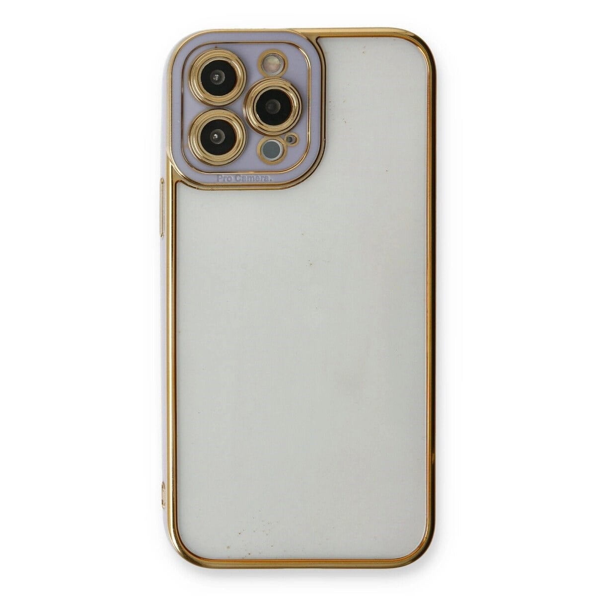 Apple İphone 13 Pro Kılıf Liva Lens Silikon - Lila
