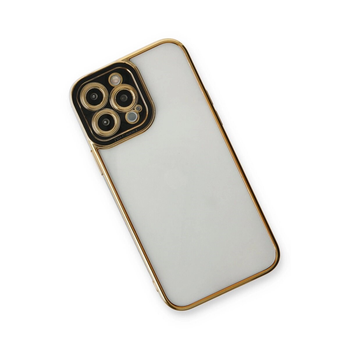 Apple İphone 13 Pro Kılıf Liva Lens Silikon - Siyah