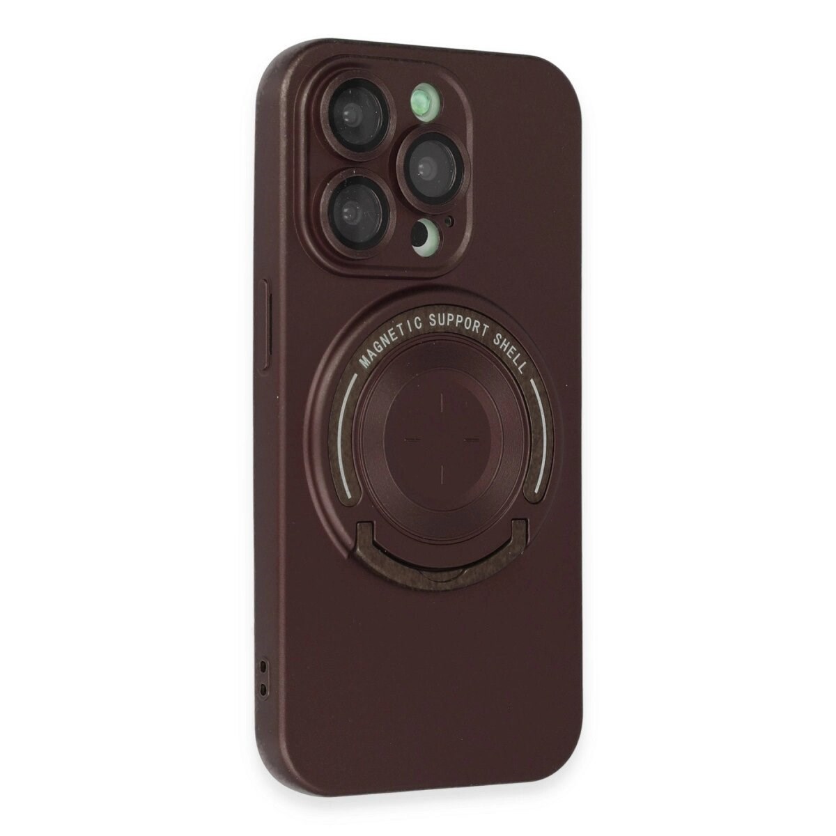 Apple İphone 13 Pro Kılıf Lukka Magneticsafe Kapak - Kahverengi
