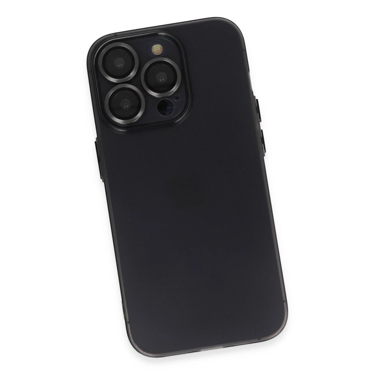 Apple İphone 13 Pro Kılıf Luko Lens Silikon - Siyah