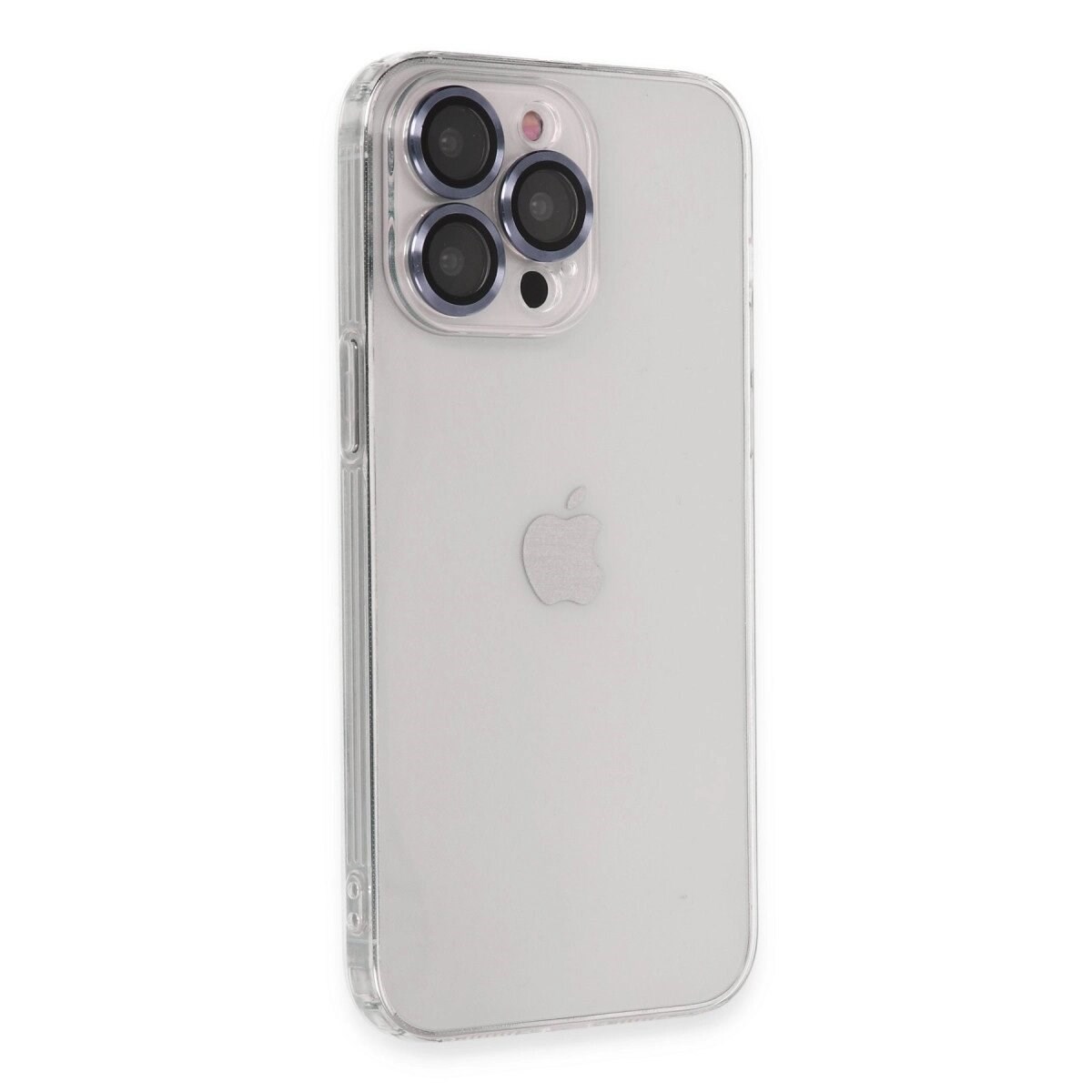 Apple İphone 13 Pro Kılıf Luko Lens Silikon - Sierra Blue