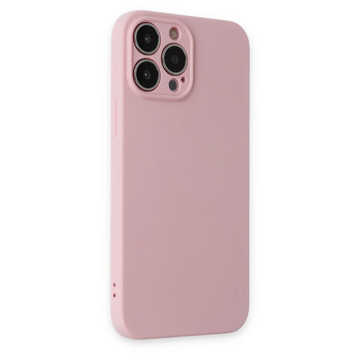 Apple İphone 13 Pro Kılıf Nano İçi Kadife Silikon - Pembe