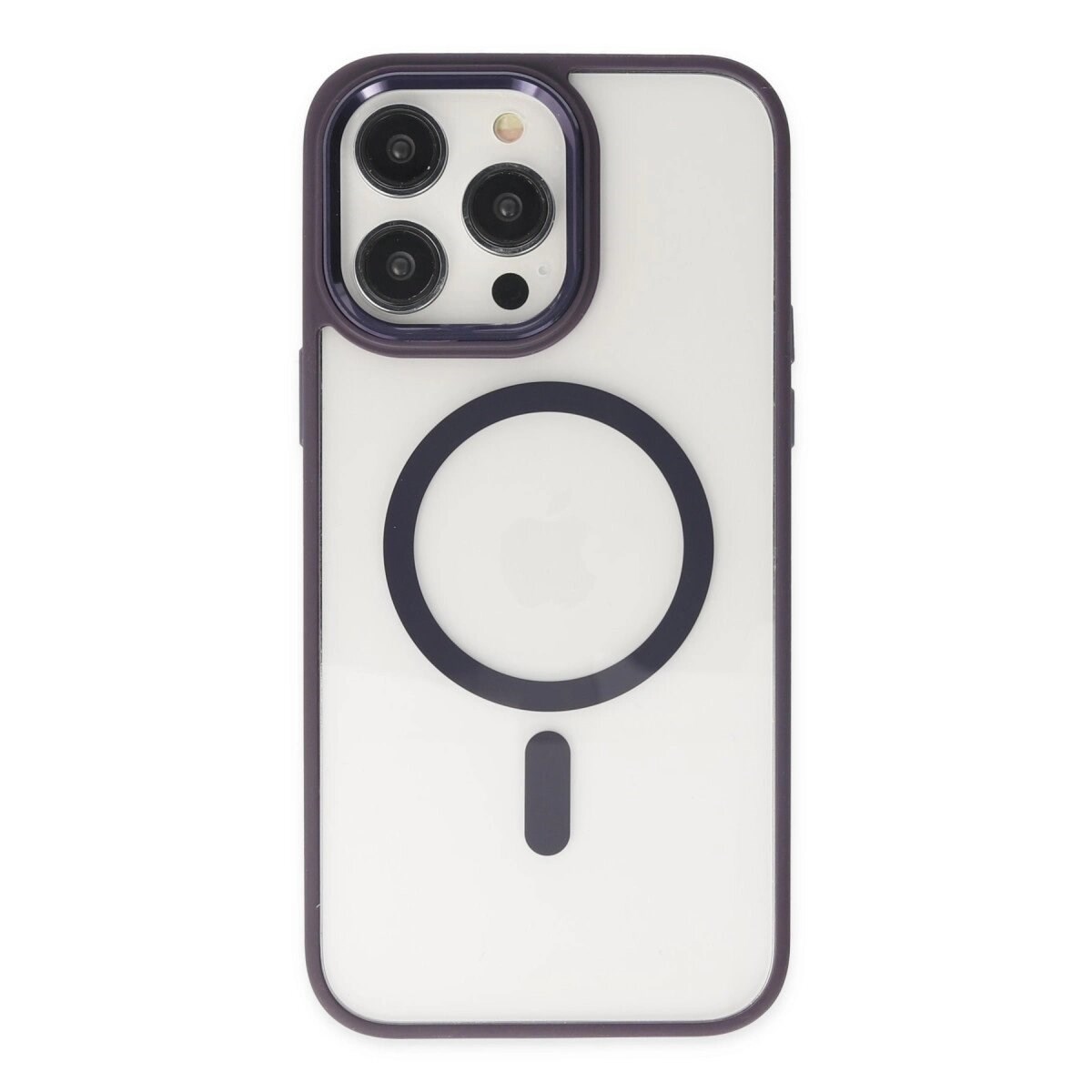 Apple İphone 13 Pro Kılıf Room Magneticsafe Silikon - Derin Mor