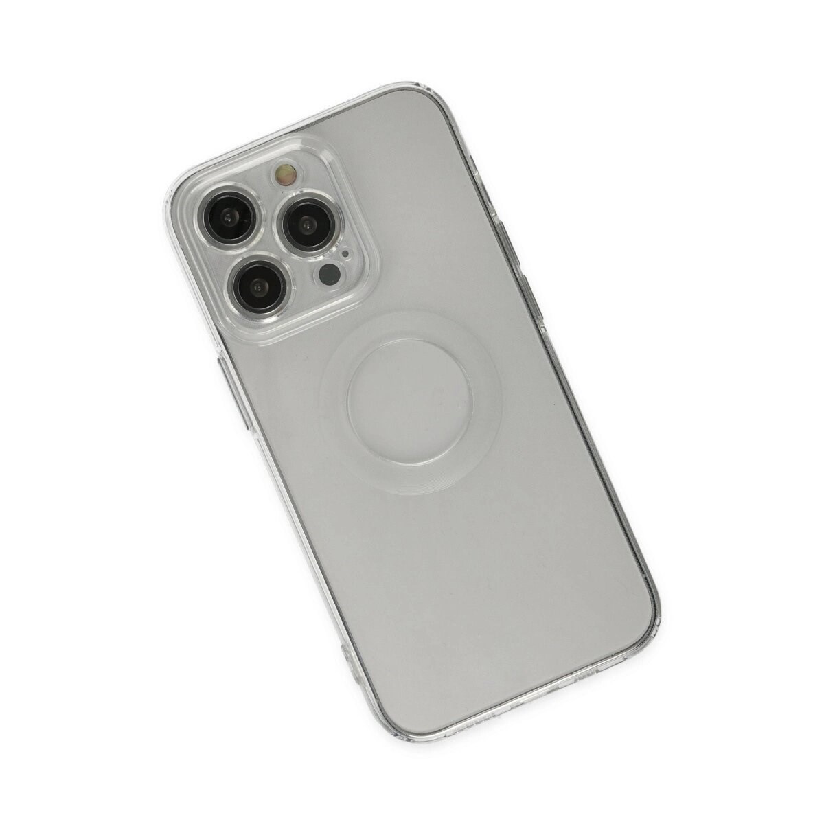 Apple İphone 13 Pro Kılıf Santa Lens Silikon - Şeffaf