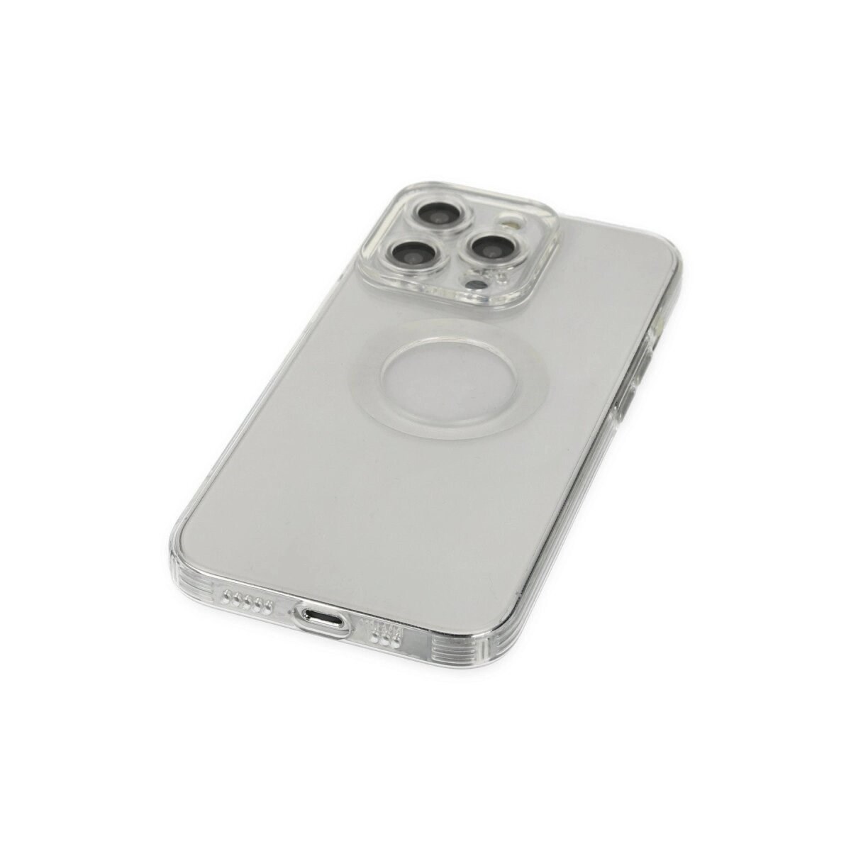 Apple İphone 13 Pro Kılıf Santa Lens Silikon - Şeffaf