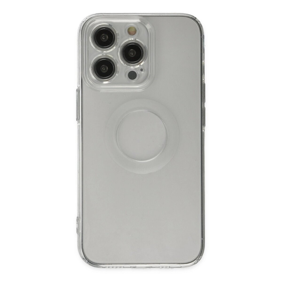 Apple İphone 13 Pro Kılıf Santa Lens Silikon - Şeffaf