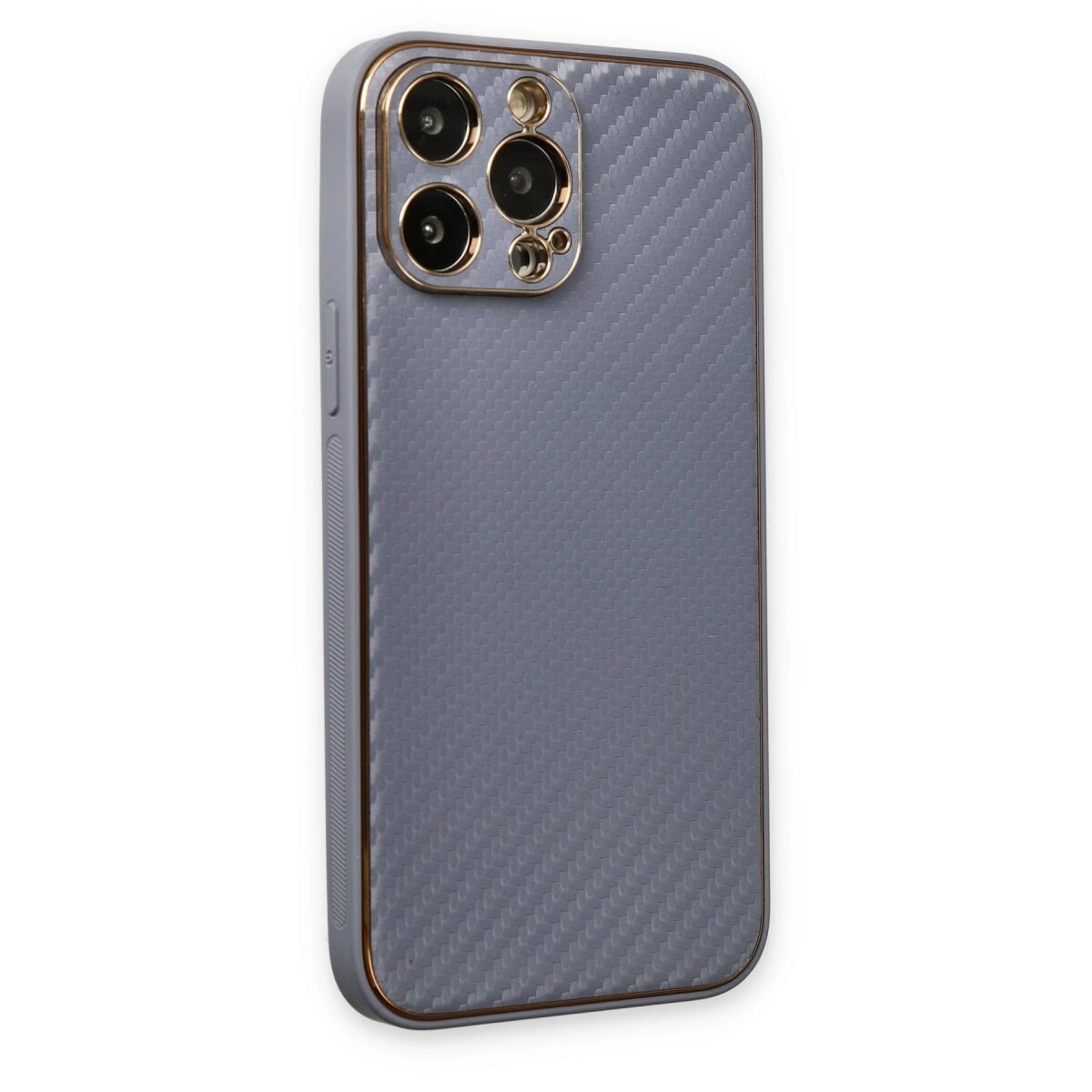 Apple İphone 13 Pro Max Kılıf Coco Karbon Silikon - Gri