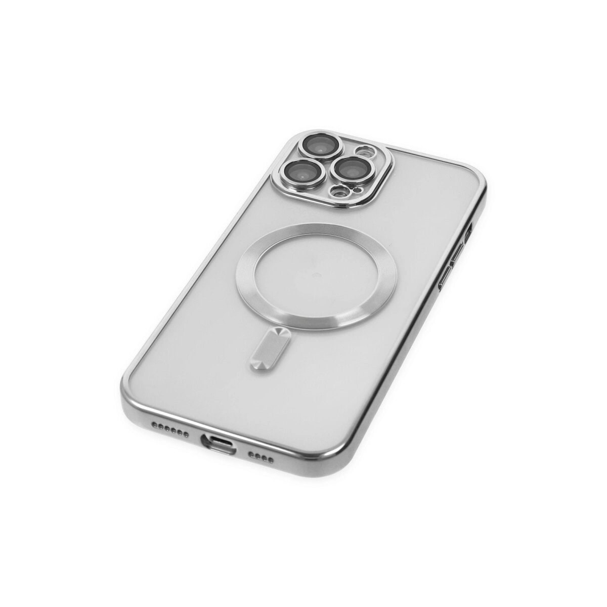 Apple İphone 13 Pro Max Kılıf Kross Magneticsafe Kapak - Gümüş
