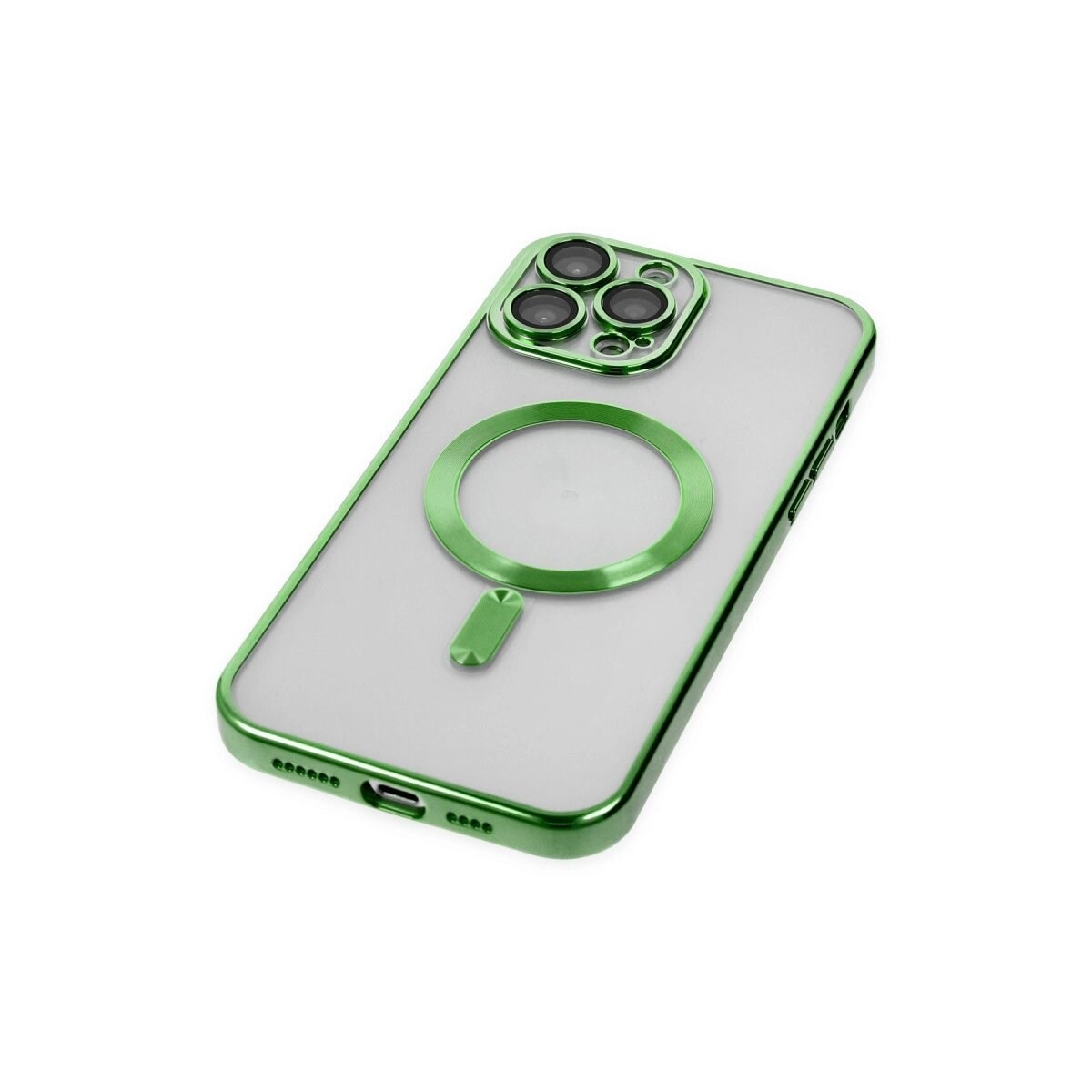 Apple İphone 13 Pro Max Kılıf Kross Magneticsafe Kapak - Koyu Yeşil