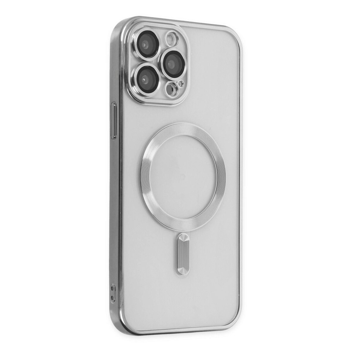 Apple İphone 13 Pro Max Kılıf Kross Magneticsafe Kapak - Gümüş
