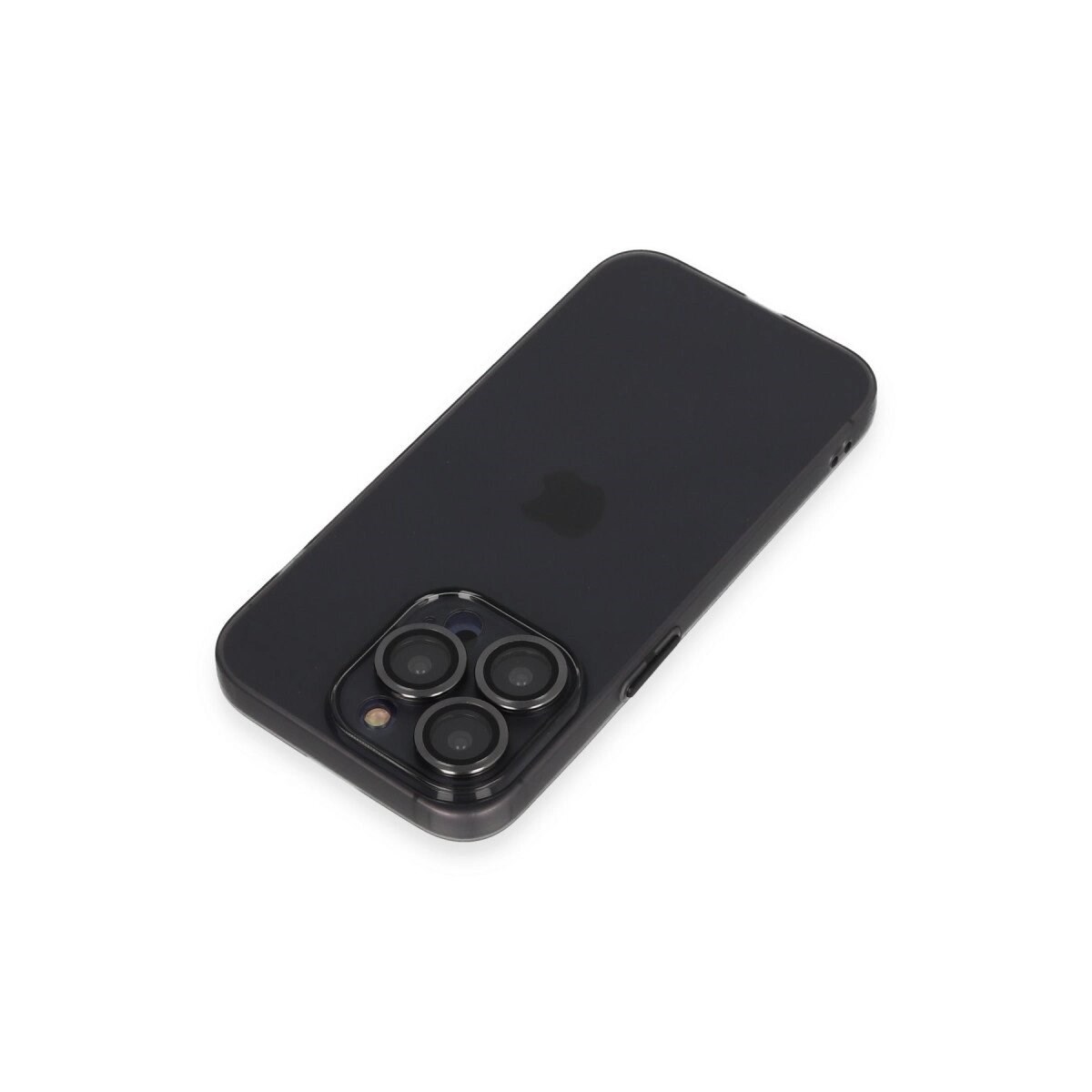 Apple İphone 13 Pro Max Kılıf Luko Lens Silikon - Siyah