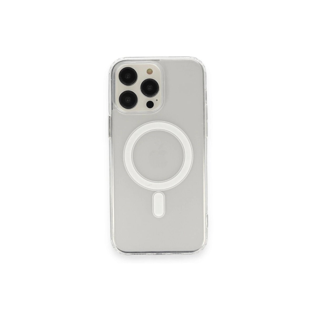 Apple İphone 13 Pro Max Kılıf Matte Şeffaf Magneticsafe - Şeffaf