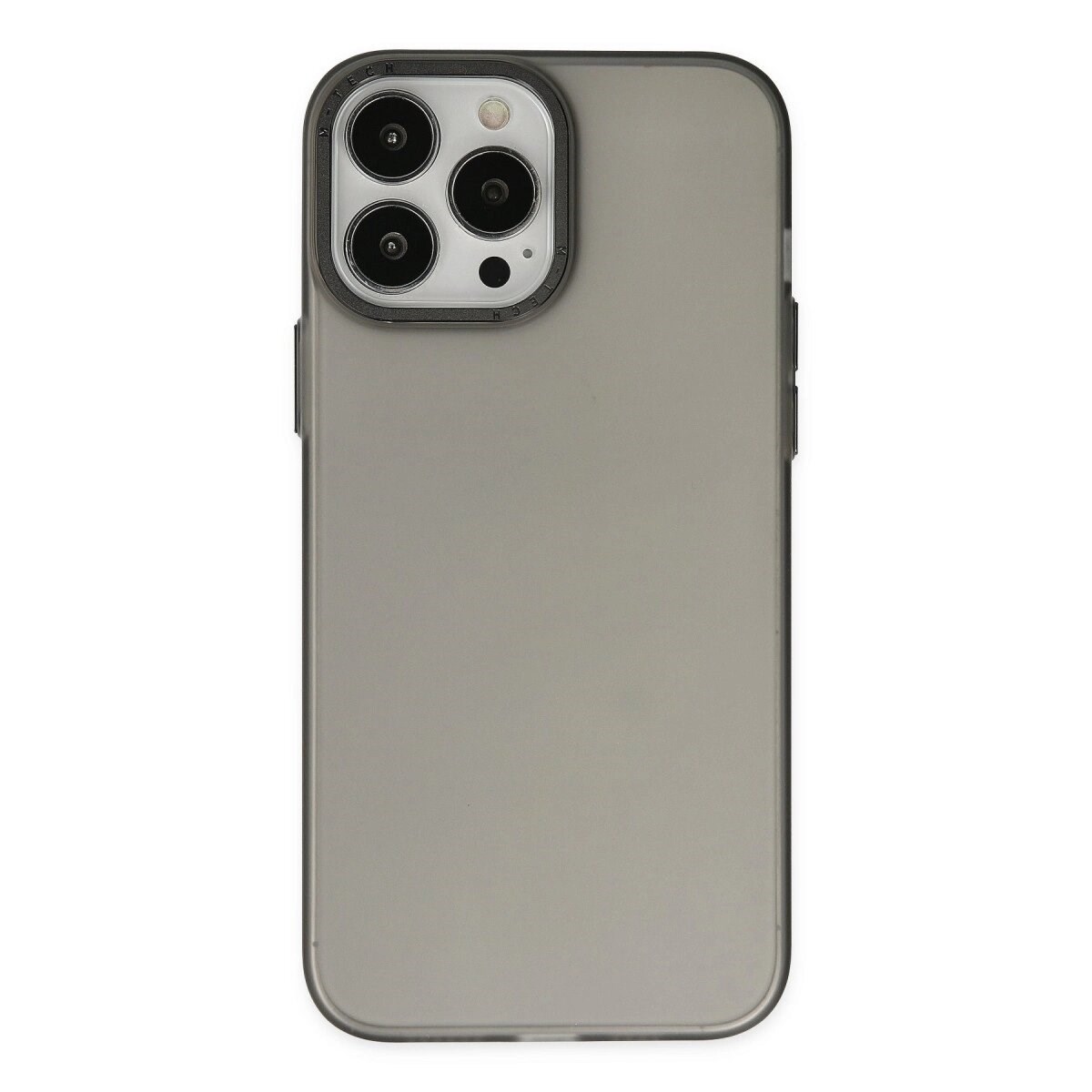 Apple İphone 13 Pro Max Kılıf Modos Metal Kapak - Siyah