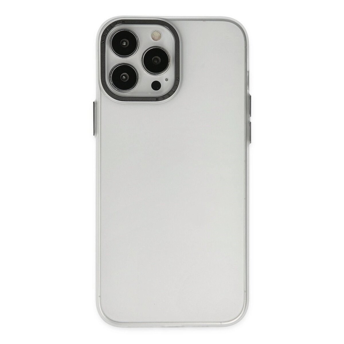 Apple İphone 13 Pro Max Kılıf Modos Metal Kapak - Şeffaf