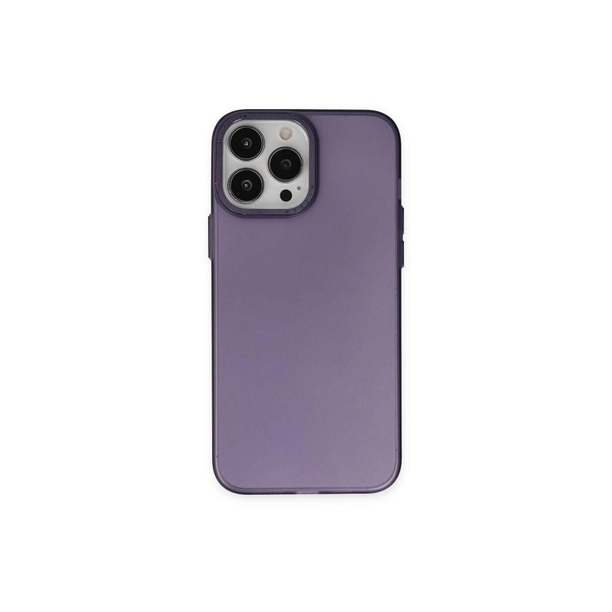 Apple İphone 13 Pro Max Kılıf Modos Metal Kapak - Derin Mor