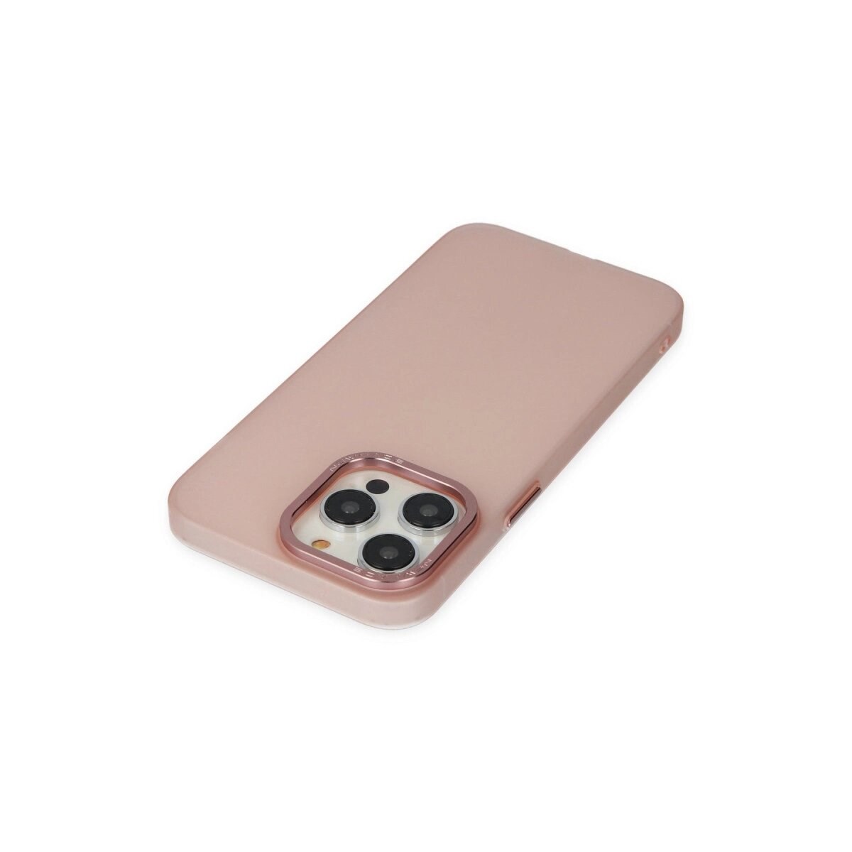 Apple İphone 13 Pro Max Kılıf Modos Metal Kapak - Pembe