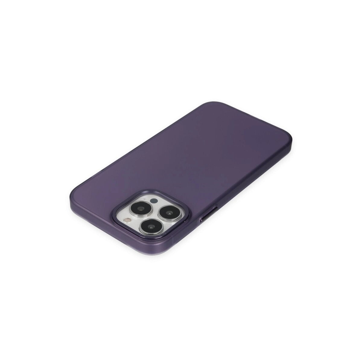 Apple İphone 13 Pro Max Kılıf Modos Metal Kapak - Derin Mor