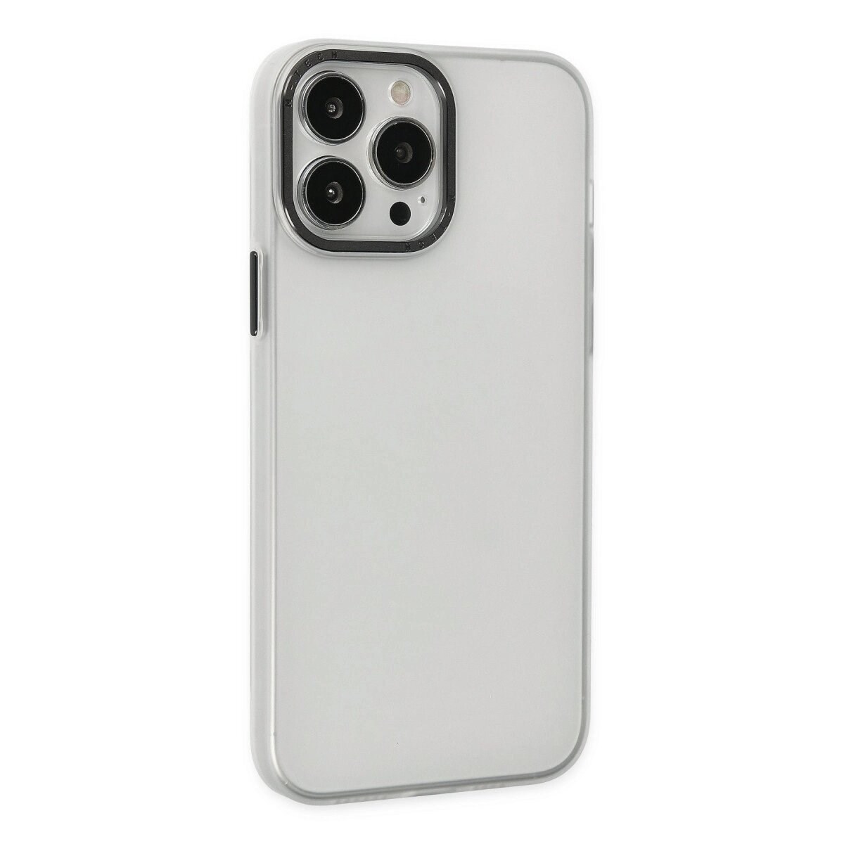 Apple İphone 13 Pro Max Kılıf Modos Metal Kapak - Şeffaf