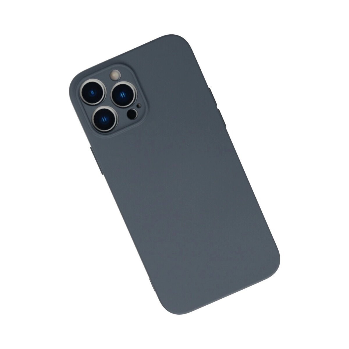 Apple İphone 13 Pro Max Kılıf Nano İçi Kadife Silikon - Gri