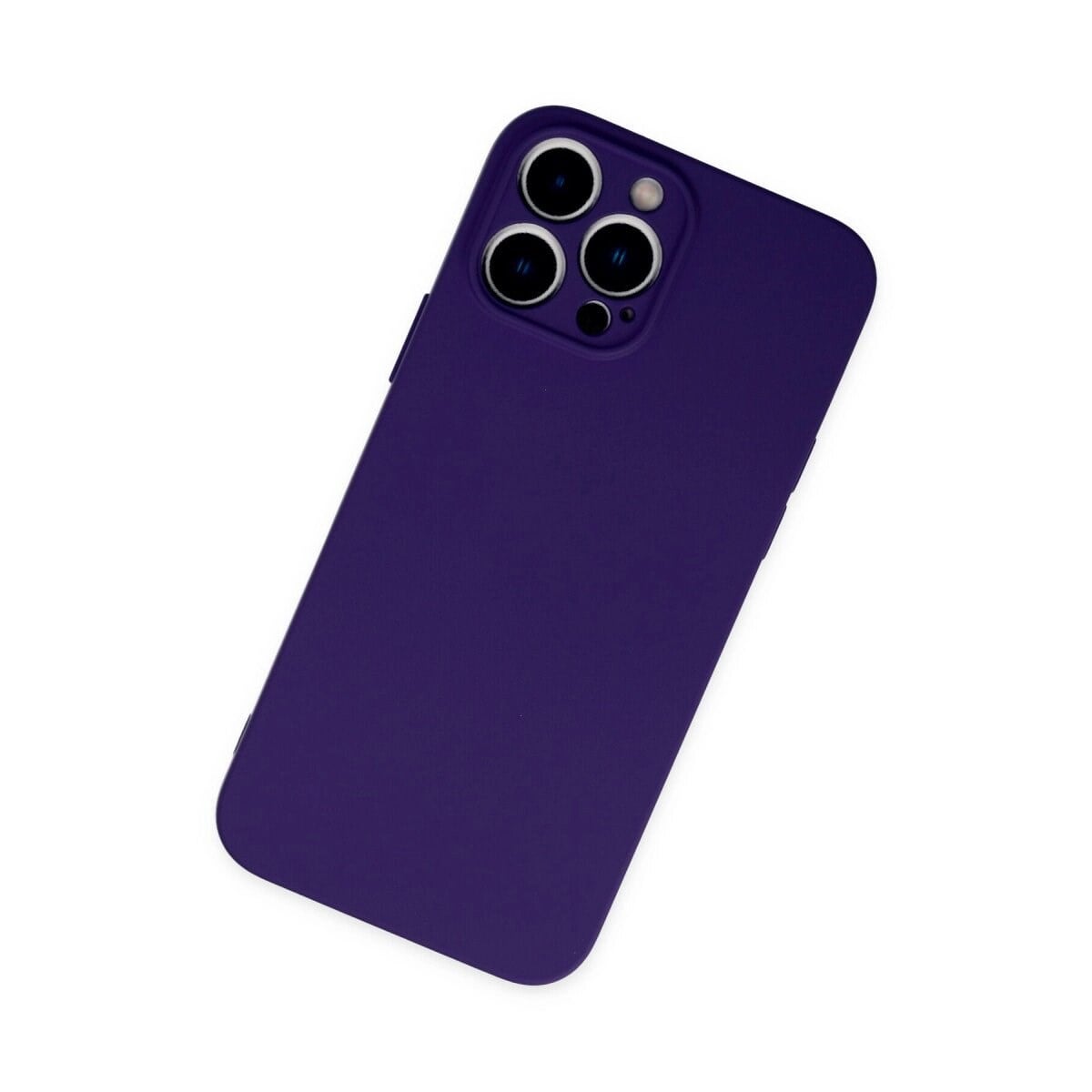 Apple İphone 13 Pro Max Kılıf Nano İçi Kadife Silikon - Mor