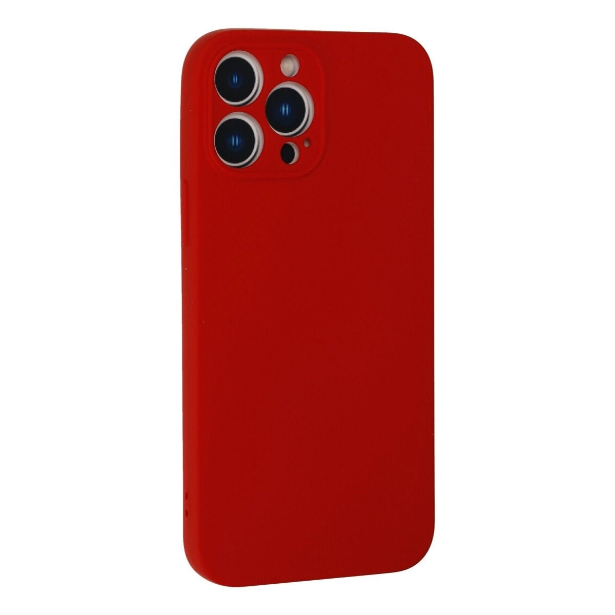 Apple İphone 13 Pro Max Kılıf Nano İçi Kadife Silikon - Kırmızı