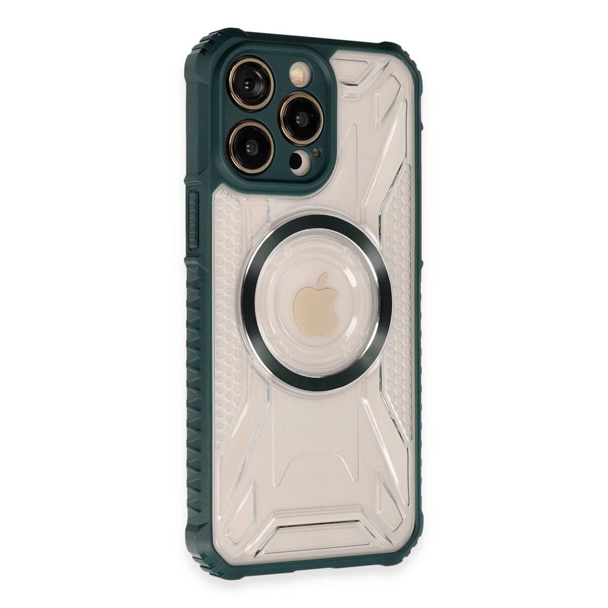 Apple İphone 13 Pro Max Kılıf Prag Magneticsafe Kapak - Koyu Yeşil