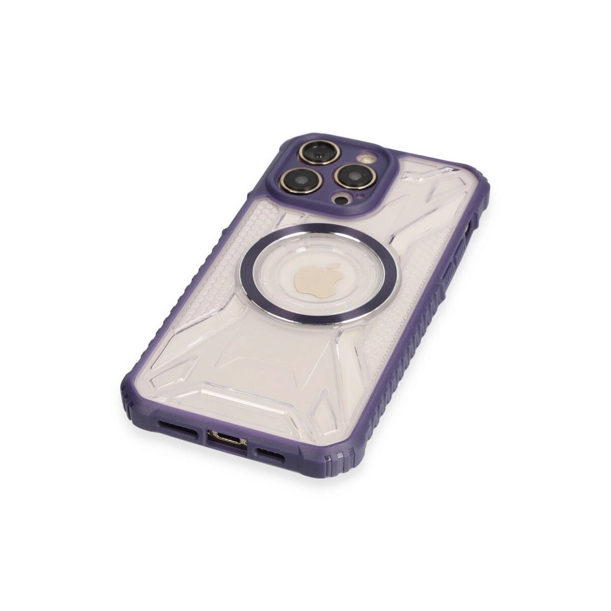 Apple İphone 13 Pro Max Kılıf Prag Magneticsafe Kapak - Derin Mor