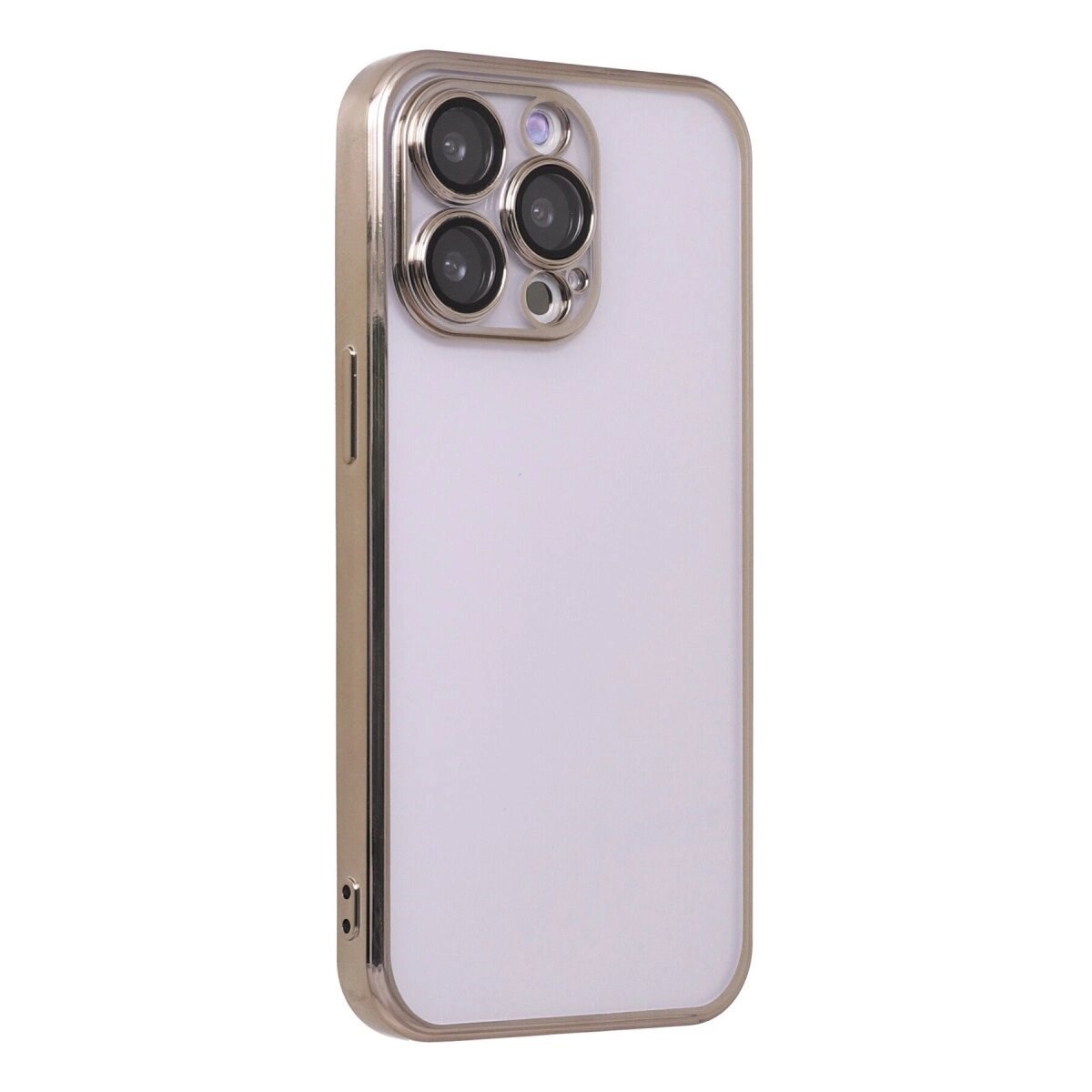 Apple İphone 13 Pro Max Kılıf Razer Lensli Silikon - Gold