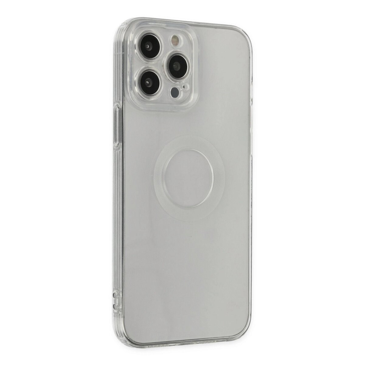 Apple İphone 13 Pro Max Kılıf Santa Lens Silikon - Şeffaf