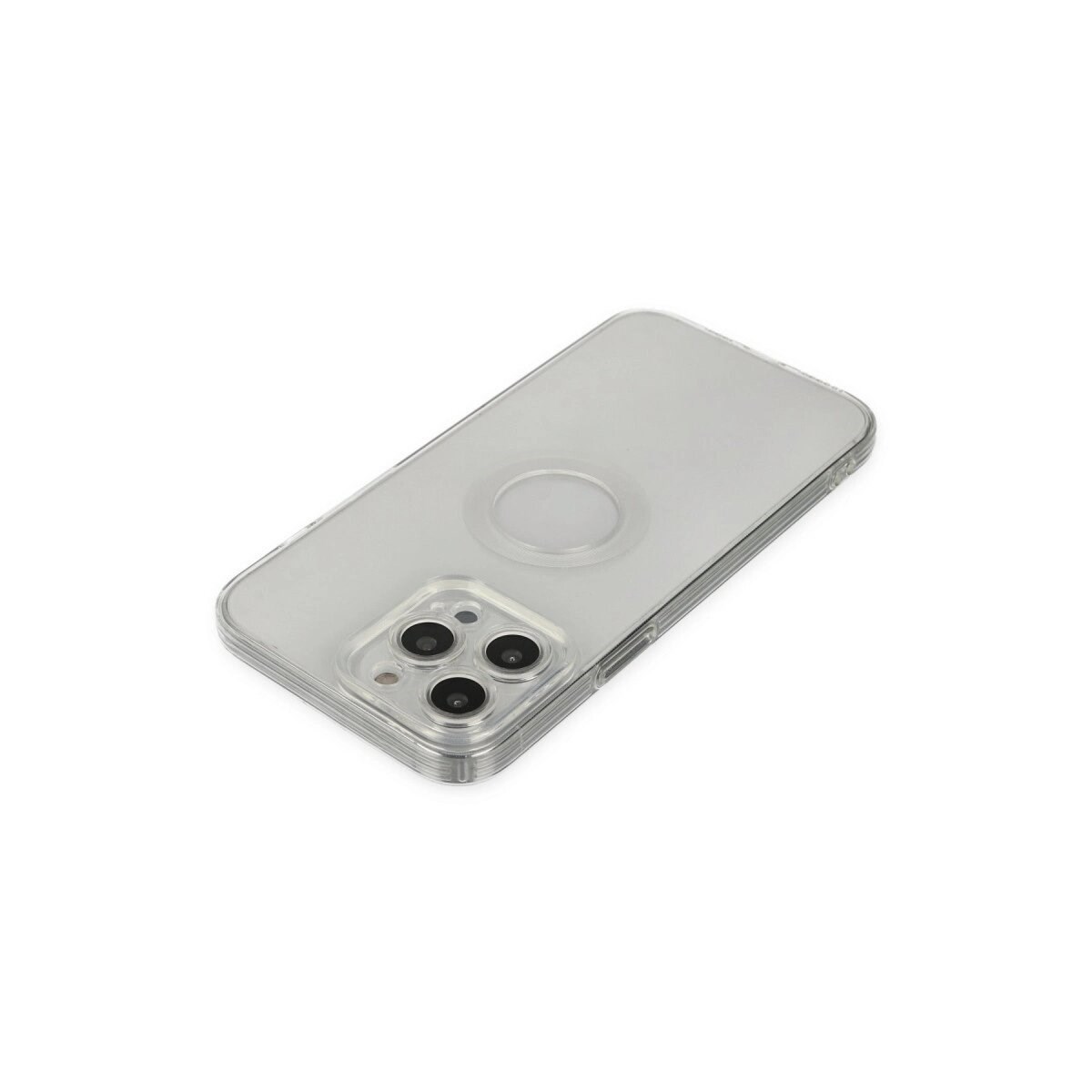 Apple İphone 13 Pro Max Kılıf Santa Lens Silikon - Şeffaf