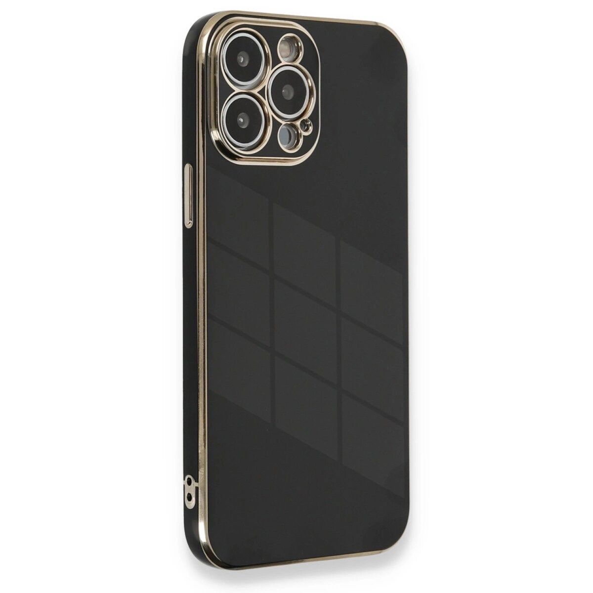 Apple İphone 13 Pro Max Kılıf Volet Silikon - Siyah