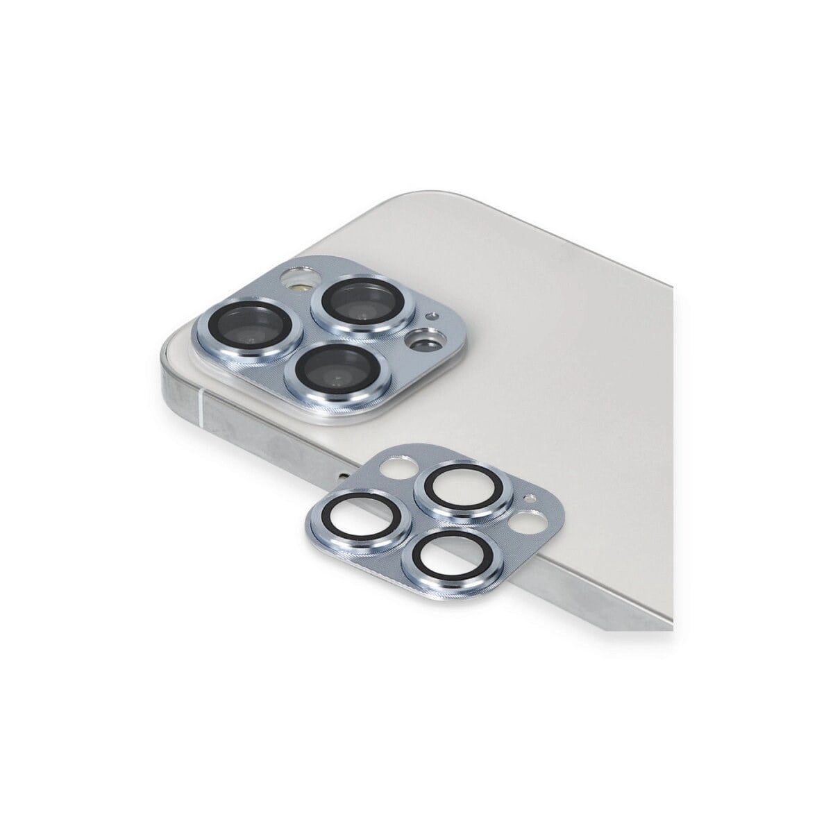 Apple İphone 13 Pro Max Pers Alüminyum Kamera Lens - Sierra Blue
