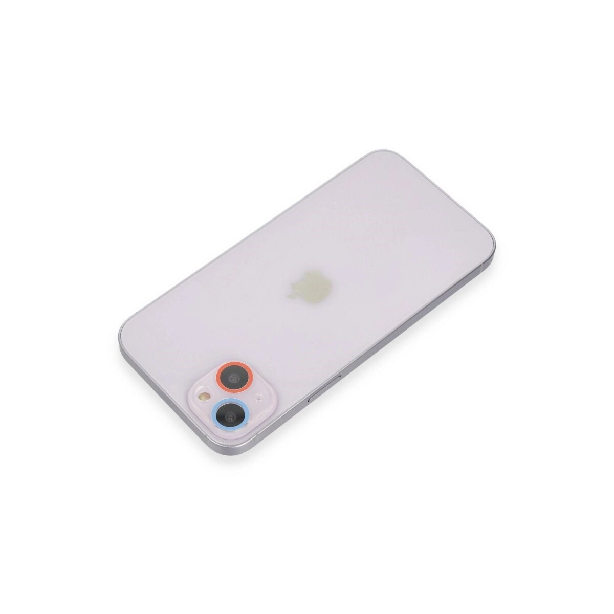Apple İphone 13 Renkli Kamera Lens Koruma Cam - Pembe-mavi