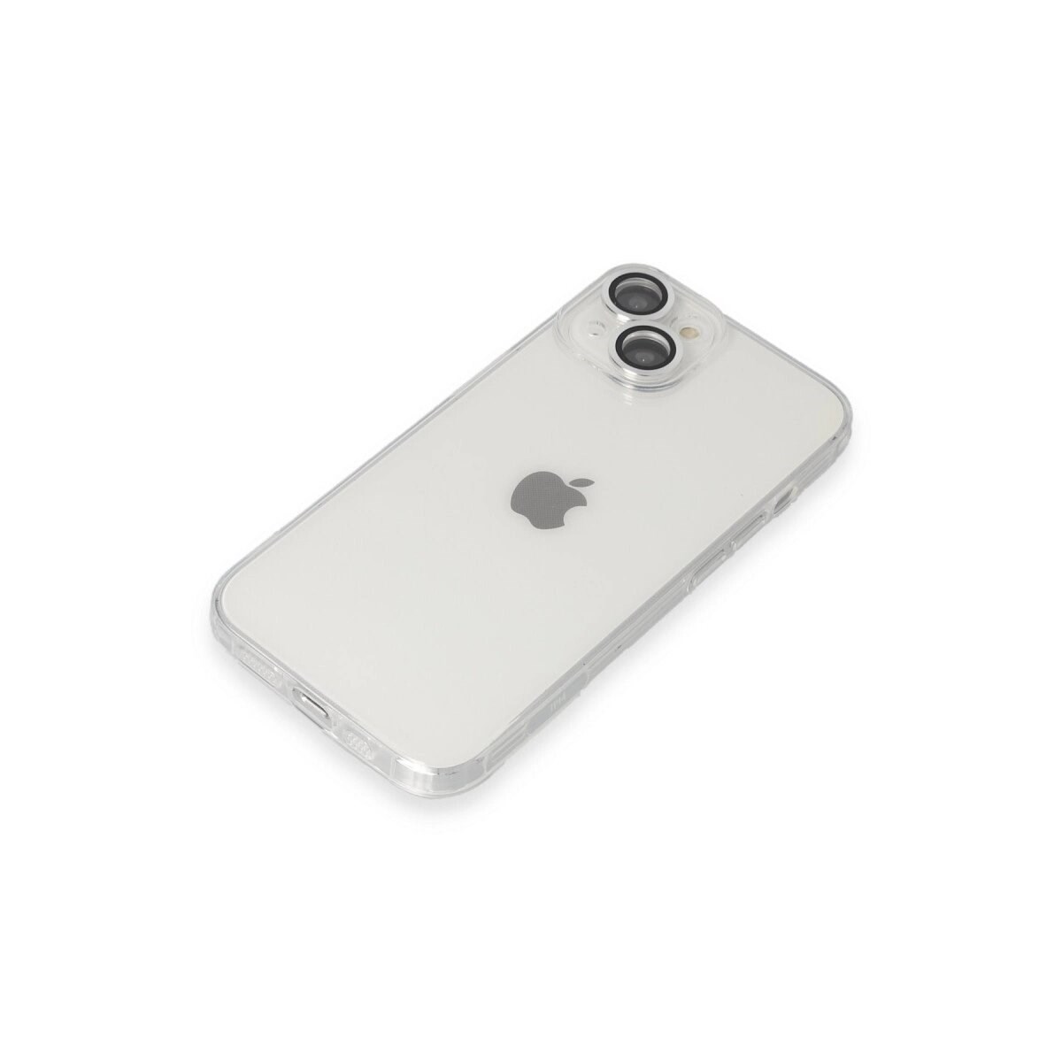 Apple İphone 14 Kılıf Luko Lens Silikon - Gümüş