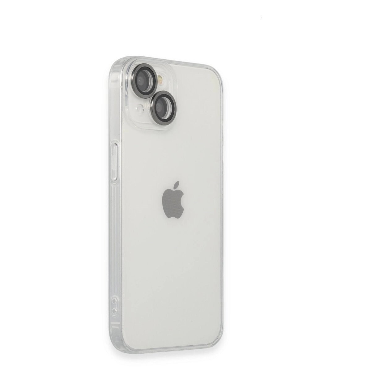 Apple İphone 14 Kılıf Luko Lens Silikon - Siyah
